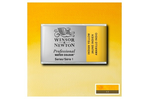 Prof Water Colour Pan/W Indian Yellow 319 in the group Sport, leisure & Hobby / Hobby / Paint & Draw / Artist Colors / Watercolors at TP E-commerce Nordic AB (A09122)
