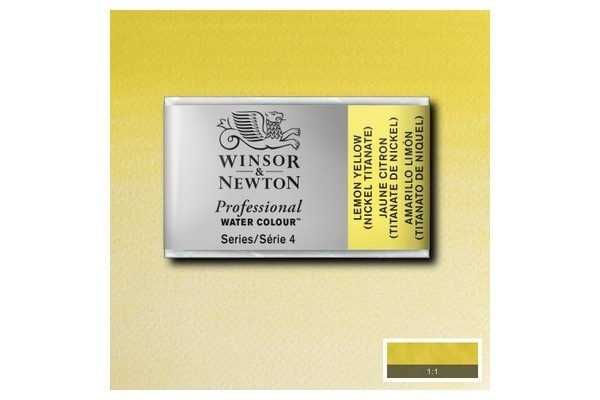 Prof Water Colour Pan/W Lemon Yellow Hue 347 in the group Sport, leisure & Hobby / Hobby / Paint & Draw / Artist Colors / Watercolors at TP E-commerce Nordic AB (A09126)