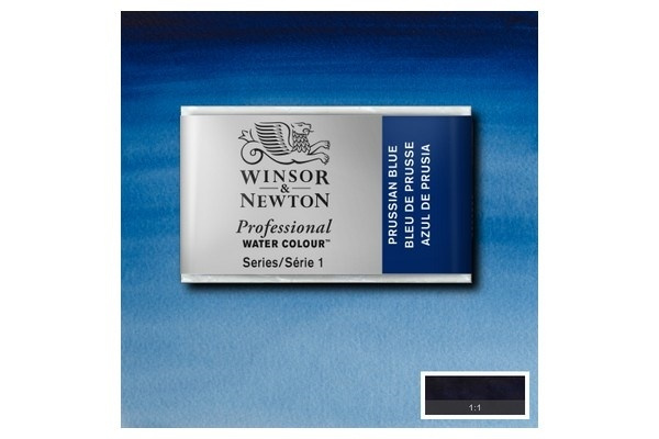 Prof Water Colour Pan/W Prussian Blue 538 in the group Sport, leisure & Hobby / Hobby / Paint & Draw / Artist Colors / Watercolors at TP E-commerce Nordic AB (A09133)