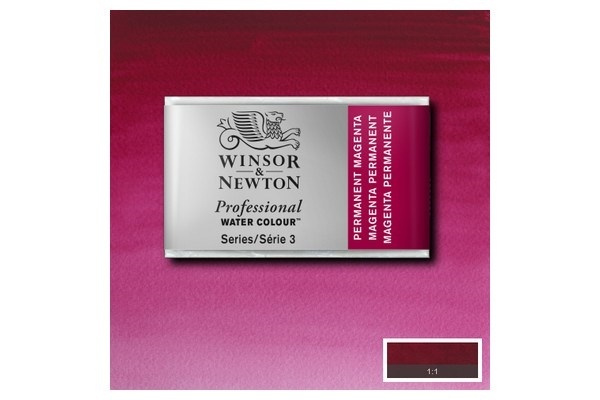 Prof Water Colour Pan/W Perm Magenta 489 in the group Sport, leisure & Hobby / Hobby / Paint & Draw / Artist Colors / Watercolors at TP E-commerce Nordic AB (A09138)