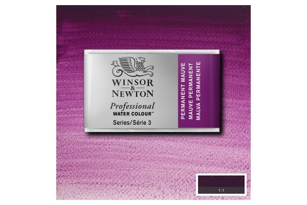Prof Water Colour Pan/W Perm Mauve 491 in the group Sport, leisure & Hobby / Hobby / Paint & Draw / Artist Colors / Watercolors at TP E-commerce Nordic AB (A09139)