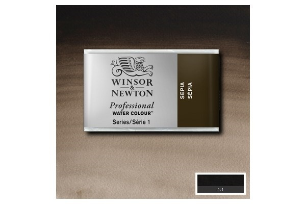 Prof Water Colour Pan/W Sepia 609 in the group Sport, leisure & Hobby / Hobby / Paint & Draw / Artist Colors / Watercolors at TP E-commerce Nordic AB (A09149)