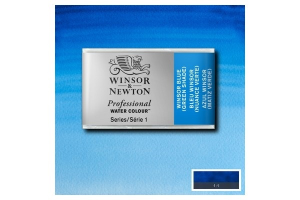 Prof Water Colour Pan/W Winsor Blue Gn 707 in the group Sport, leisure & Hobby / Hobby / Paint & Draw / Artist Colors / Watercolors at TP E-commerce Nordic AB (A09158)