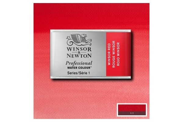 Prof Water Colour Pan/W Winsor Red 726 in the group Sport, leisure & Hobby / Hobby / Paint & Draw / Artist Colors / Watercolors at TP E-commerce Nordic AB (A09161)