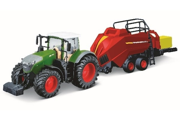 Tractor w/bale lifter Fendt 1050 Vario 10cm green in the group TOYS, KIDS & BABY PRODUCTS / Toys / Toy cars at TP E-commerce Nordic AB (A09240)