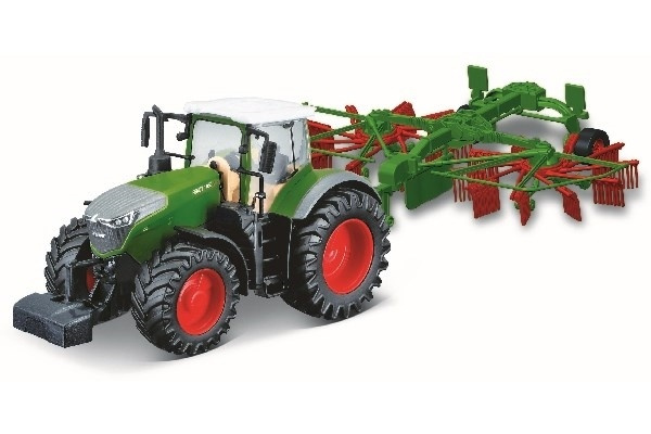 Tractor w/whirl rake Fendt 1050 Vario 10cm Grön in the group TOYS, KIDS & BABY PRODUCTS / Toys / Toy cars at TP E-commerce Nordic AB (A09241)
