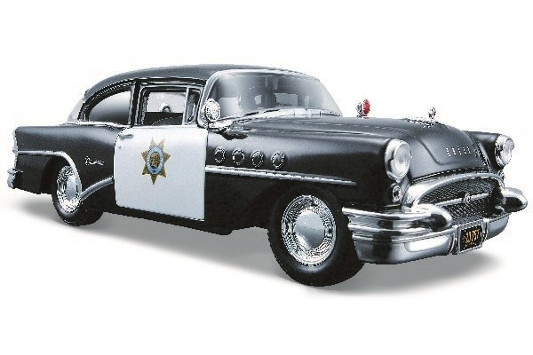 Buick Century 1955 1:24 Svart in the group TOYS, KIDS & BABY PRODUCTS / Toys / Toy cars at TP E-commerce Nordic AB (A09669)