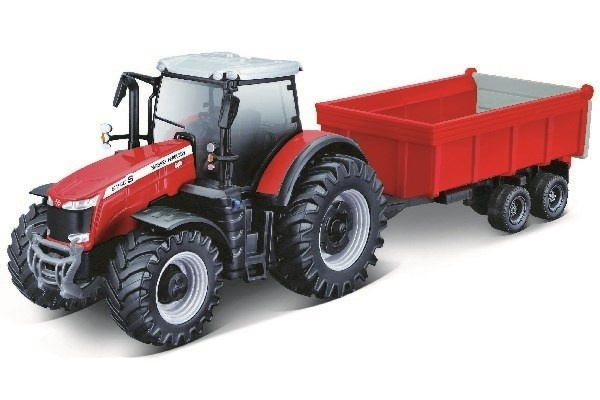 Massey Ferguson 8740S 10cm med Tippvagn in the group TOYS, KIDS & BABY PRODUCTS / Toys / Toy cars at TP E-commerce Nordic AB (A09904)