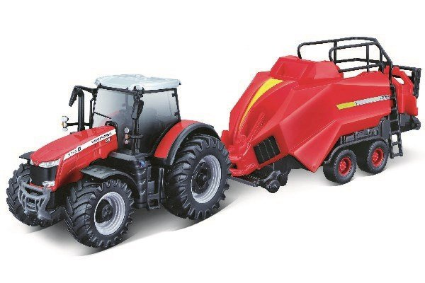 Massey Ferguson 8740S 10 cm with Baler Lifter in the group TOYS, KIDS & BABY PRODUCTS / Toys / Toy cars at TP E-commerce Nordic AB (A09905)