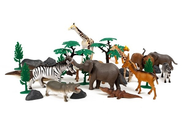 Animal planet 30st vilda djur i 3,2L behållare in the group TOYS, KIDS & BABY PRODUCTS / Toys / Toys at TP E-commerce Nordic AB (A10140)