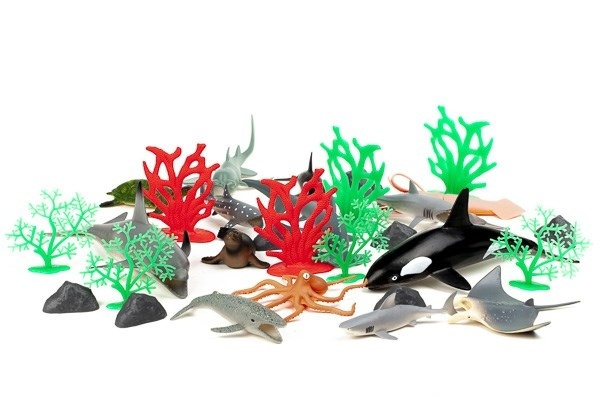 Animal Planet 30st havslevande djur i 3,2L behållare in the group TOYS, KIDS & BABY PRODUCTS / Toys / Figures, Miniatures & accessories at TP E-commerce Nordic AB (A10141)
