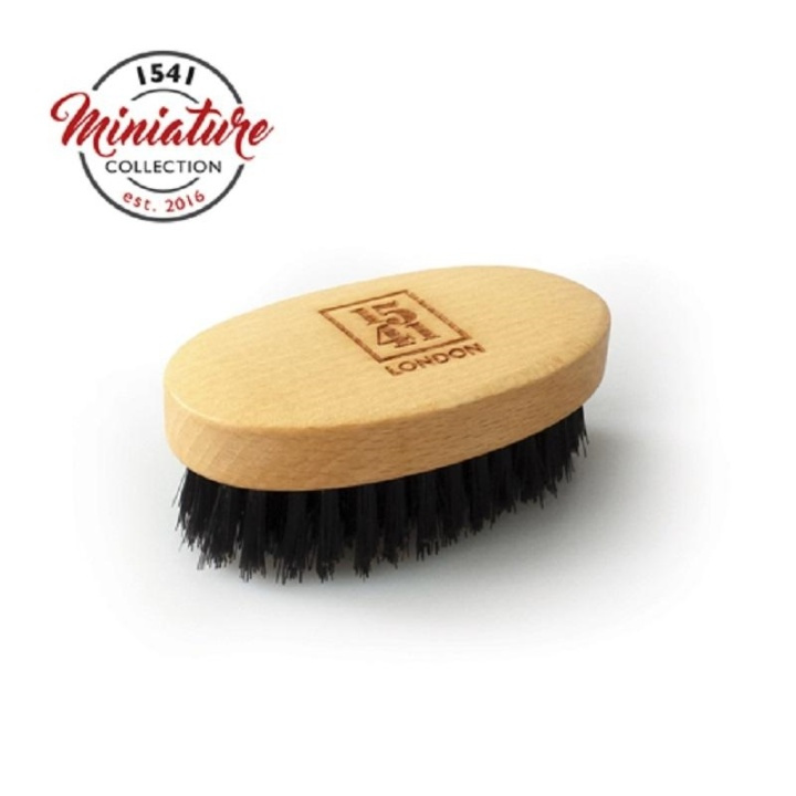 1541 London Mini Beard & Moustache Brush Beechwood in the group BEAUTY & HEALTH / Hair & Styling / Shaving & Trimming / Beard combs & Shaving brushes at TP E-commerce Nordic AB (A10178)
