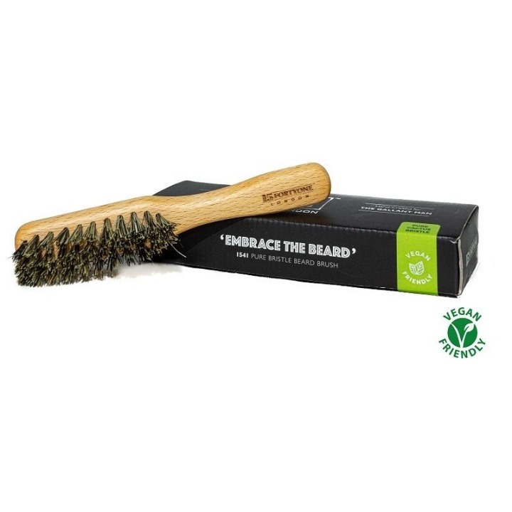 1541 London Vegan Brush With Handle in the group BEAUTY & HEALTH / Hair & Styling / Shaving & Trimming / Beard combs & Shaving brushes at TP E-commerce Nordic AB (A10192)