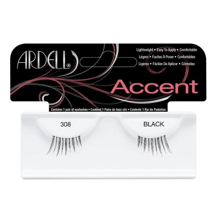 Ardell Accent Lashes 308 Black in the group BEAUTY & HEALTH / Makeup / Eyes & Eyebrows / False eyelashes at TP E-commerce Nordic AB (A10246)