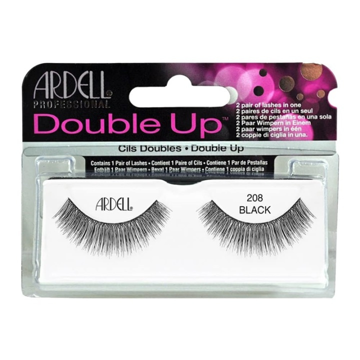 Ardell Double Up False Eyelashes Black 208 in the group BEAUTY & HEALTH / Makeup / Eyes & Eyebrows / False eyelashes at TP E-commerce Nordic AB (A10257)