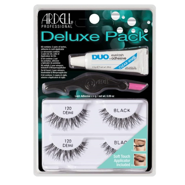 Ardell Eyelash Deluxe Pack Demi 120 Black in the group BEAUTY & HEALTH / Makeup / Eyes & Eyebrows / False eyelashes at TP E-commerce Nordic AB (A10264)