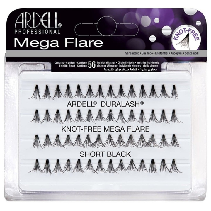 Ardell Mega Flare Individuals Short Black in the group BEAUTY & HEALTH / Makeup / Eyes & Eyebrows / False eyelashes at TP E-commerce Nordic AB (A10310)