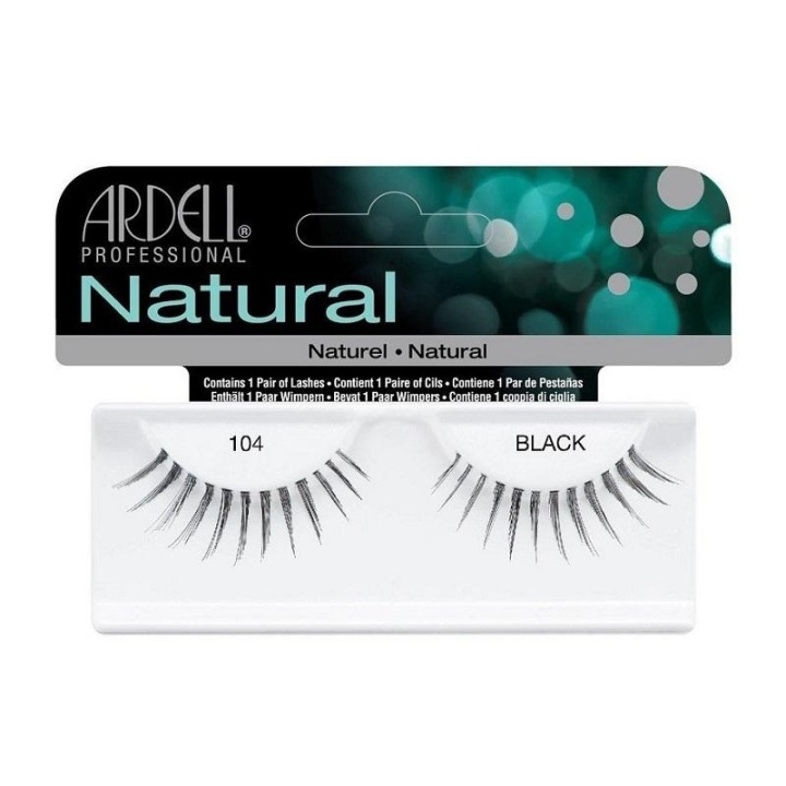 Ardell Natural Lashes 104 Black in the group BEAUTY & HEALTH / Makeup / Eyes & Eyebrows / False eyelashes at TP E-commerce Nordic AB (A10314)