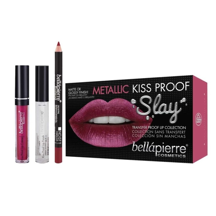 Bellapierre Metallic Kiss Proof Slay Kit - Rosy Pink in the group BEAUTY & HEALTH / Gift sets / Gift sets for her at TP E-commerce Nordic AB (A10448)