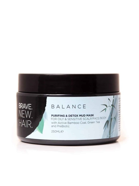 Brave. New. Hair. Balance Purifying & Detox Mud Mask 250ml in the group BEAUTY & HEALTH / Hair & Styling / Hair care / Hair Mask at TP E-commerce Nordic AB (A10517)