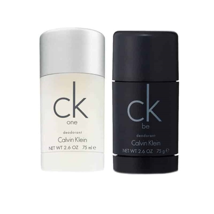 2-pack Calvin Klein CK One + CK Be Deostick 75ml in the group BEAUTY & HEALTH / Fragrance & Perfume / Deodorants / Deodorant for women at TP E-commerce Nordic AB (A10561)