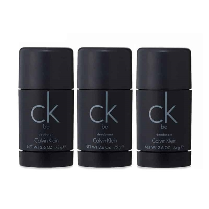 3-pack Calvin Klein CK Be Deostick 75ml in the group BEAUTY & HEALTH / Fragrance & Perfume / Deodorants / Deodorant for women at TP E-commerce Nordic AB (A10562)