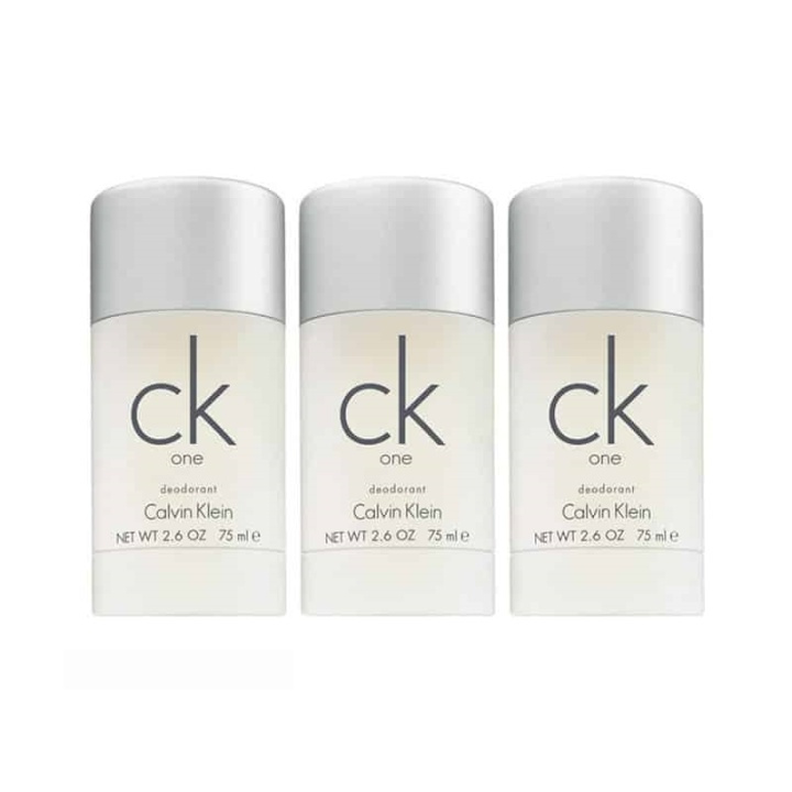 3-pack Calvin Klein CK One Deostick 75ml in the group BEAUTY & HEALTH / Fragrance & Perfume / Deodorants / Deodorant for women at TP E-commerce Nordic AB (A10564)