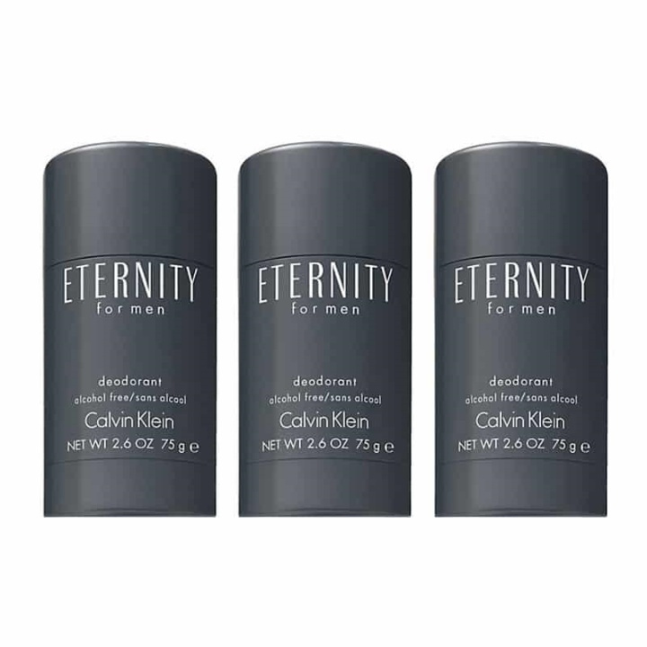 3-pack Calvin Klein Eternity For Men Deostick 75ml in the group BEAUTY & HEALTH / Fragrance & Perfume / Deodorants / Deodorant for women at TP E-commerce Nordic AB (A10565)