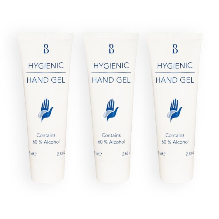 3-pack Brilliant Smile Hygienic Hand Gel With Alcohol 75ml in the group BEAUTY & HEALTH / Health care / hand disinfection at TP E-commerce Nordic AB (A10672)