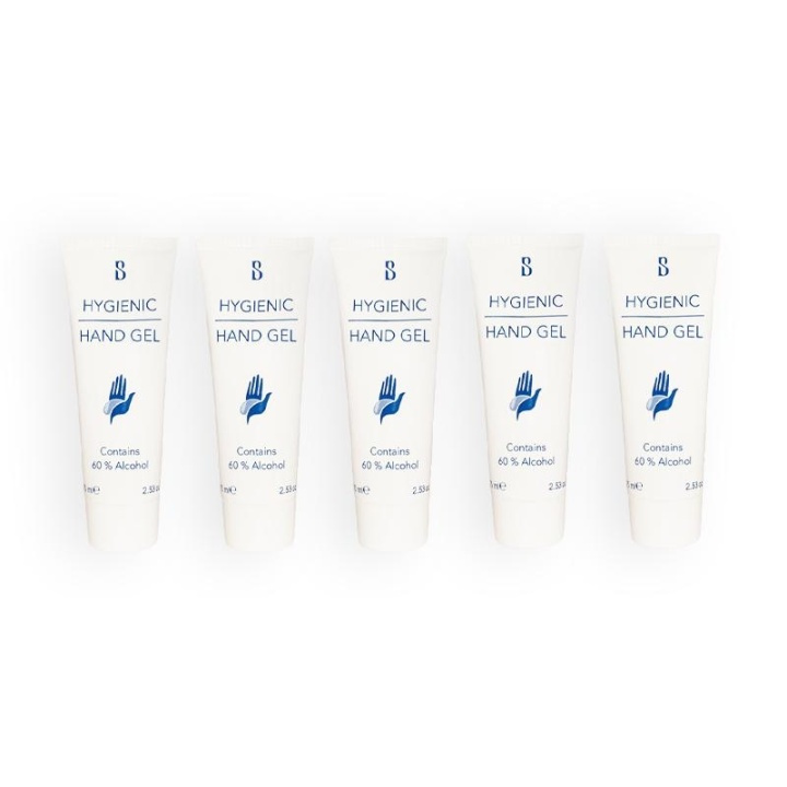 5-pack Brilliant Smile Hygienic Hand Gel With Alcohol 75ml in the group BEAUTY & HEALTH / Health care / hand disinfection at TP E-commerce Nordic AB (A10673)