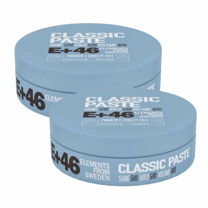 2-pack E+46 Classic Paste 100ml in the group BEAUTY & HEALTH / Hair & Styling / Hair styling / Hair wax at TP E-commerce Nordic AB (A10798)