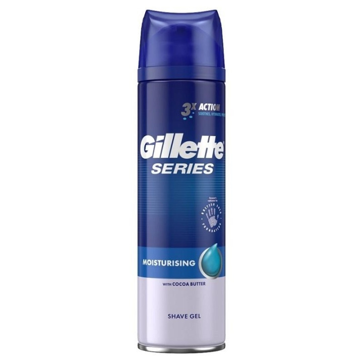 Gillette Series Moisturising Shave Gel 200ml in the group BEAUTY & HEALTH / Hair & Styling / Shaving & Trimming / Razors & Accessories at TP E-commerce Nordic AB (A10927)