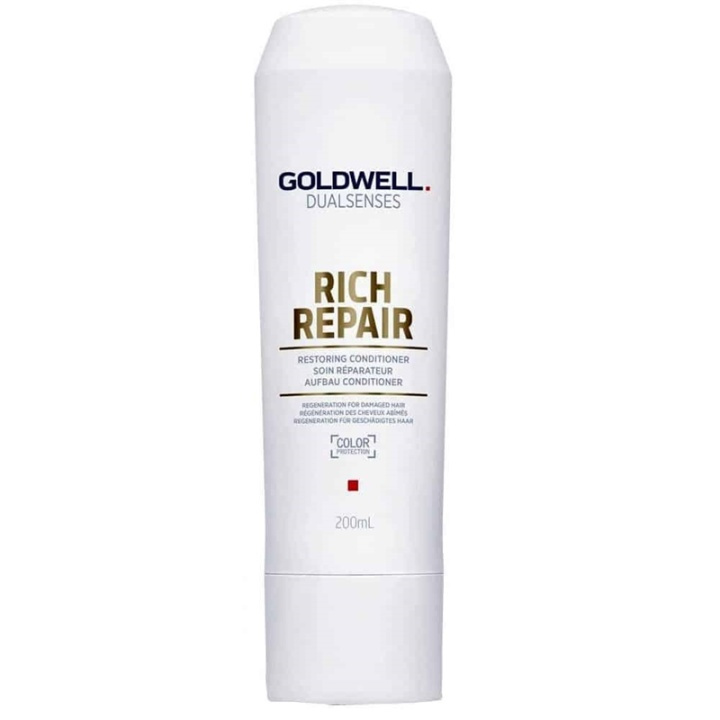 Goldwell Dualsenses Rich Repair Restoring Conditioner restores severely damaged hair structure from within and awakens the natural luster of untreated hair. This conditioner is made for those with dry and damaged hair, it has a blend of microPROtec and In in the group BEAUTY & HEALTH / Hair & Styling / Hair care / Conditioner at TP E-commerce Nordic AB (A10945)