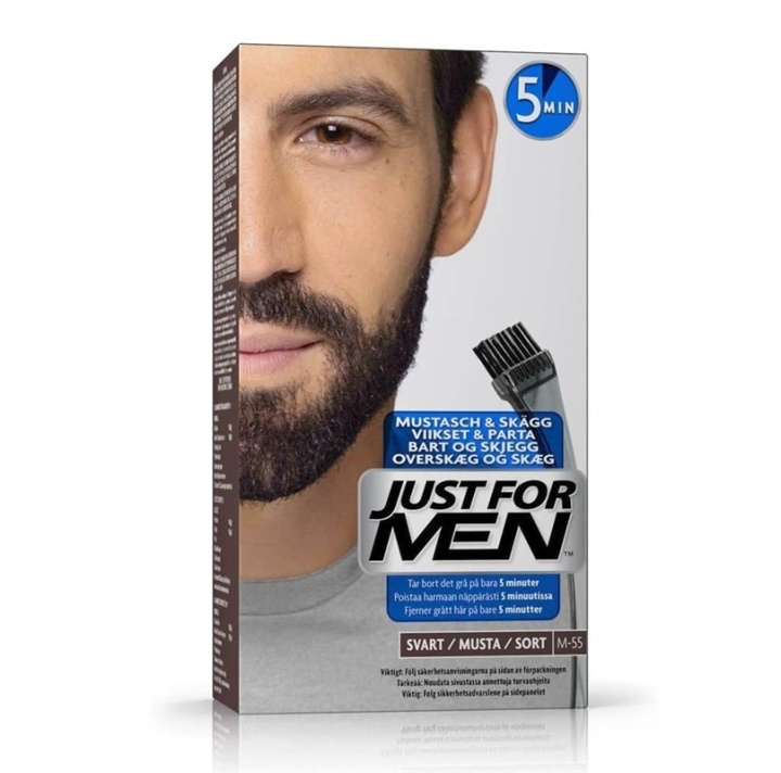 Just For Men Moustache & Beard - Real Black M55 in the group BEAUTY & HEALTH / Hair & Styling / Beard care / Beard Dye at TP E-commerce Nordic AB (A11117)