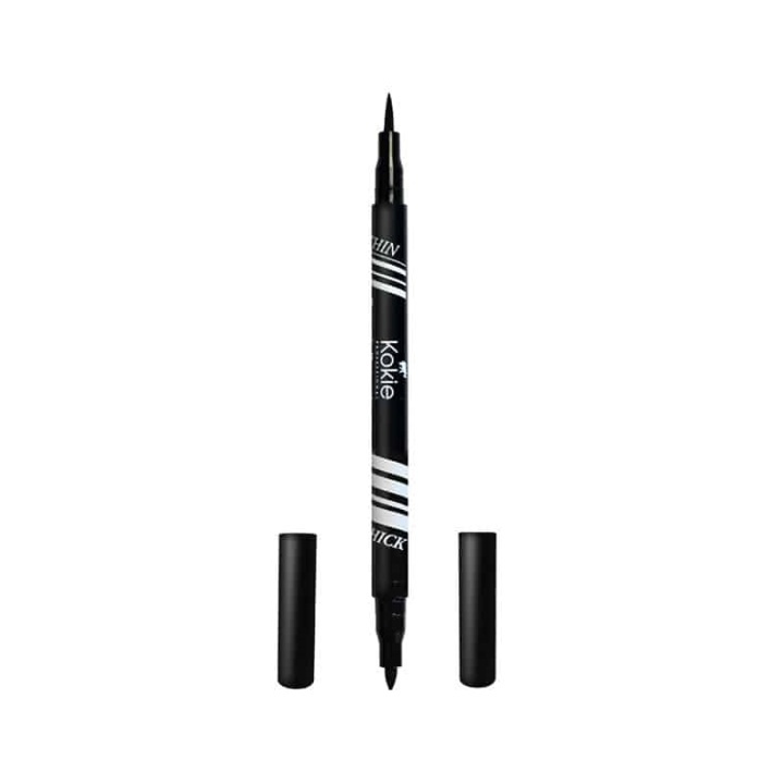 Kokie Dynamic Duo Eyeliner Pen Black in the group BEAUTY & HEALTH / Makeup / Eyes & Eyebrows / Eyeliner / Kajal at TP E-commerce Nordic AB (A11250)