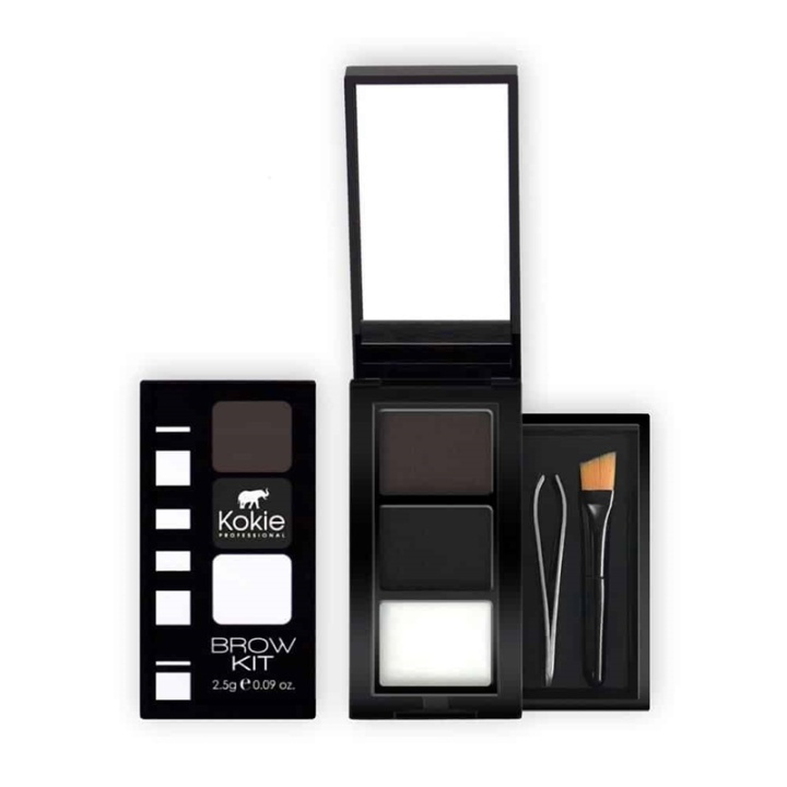 Kokie Eyebrow Kit - Black in the group BEAUTY & HEALTH / Makeup / Eyes & Eyebrows / Eyebrow kits at TP E-commerce Nordic AB (A11253)