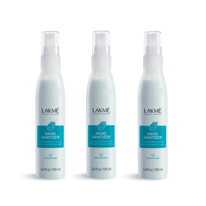 3-pack Lakmé Hand Sanitizer With Aloe Vera 100ml in the group BEAUTY & HEALTH / Health care / hand disinfection at TP E-commerce Nordic AB (A11586)