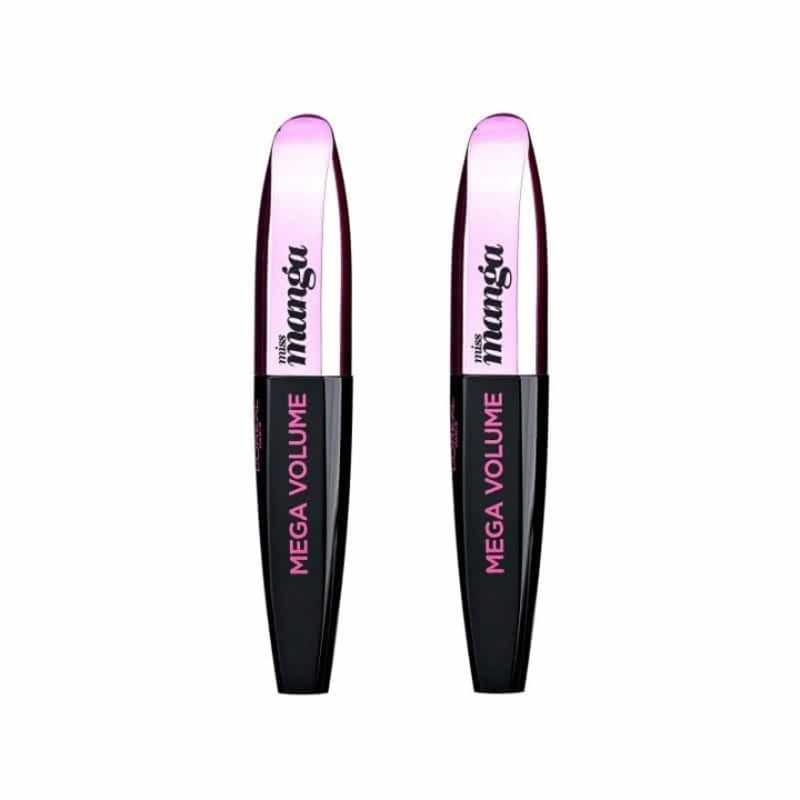 2-pack LOreal Paris Mega Volume Miss Manga Mascara Black 8ml in the group BEAUTY & HEALTH / Makeup / Eyes & Eyebrows / Mascara at TP E-commerce Nordic AB (A11629)