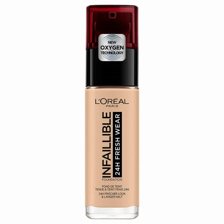 LOreal Paris Infallible 24H Fresh Wear 125 Natural Rose 30ml in the group BEAUTY & HEALTH / Makeup / Facial makeup / Foundation at TP E-commerce Nordic AB (A11663)