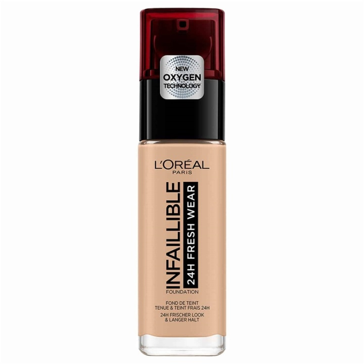LOreal Paris Infallible 24H Fresh Wear 145 Rose Beige 30ml in the group BEAUTY & HEALTH / Makeup / Facial makeup / Foundation at TP E-commerce Nordic AB (A11664)