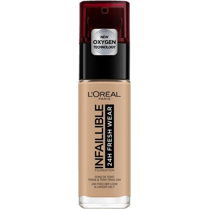 LOreal Paris Infallible 24H Fresh Wear 220 Sand 30ml in the group BEAUTY & HEALTH / Makeup / Facial makeup / Foundation at TP E-commerce Nordic AB (A11666)