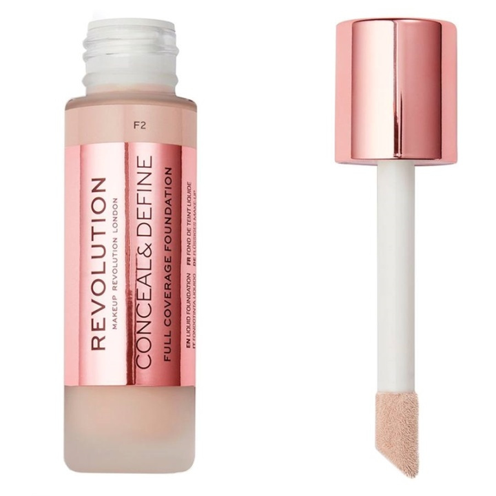 Makeup Revolution Conceal & Define Foundation F2 in the group BEAUTY & HEALTH / Makeup / Facial makeup / Foundation at TP E-commerce Nordic AB (A11774)
