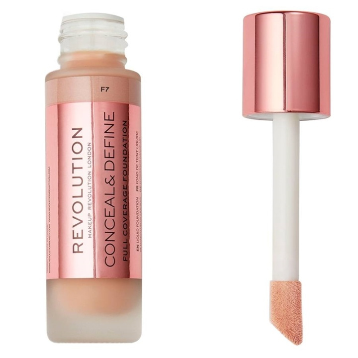 Makeup Revolution Conceal & Define Foundation F7 in the group BEAUTY & HEALTH / Makeup / Facial makeup / Foundation at TP E-commerce Nordic AB (A11779)