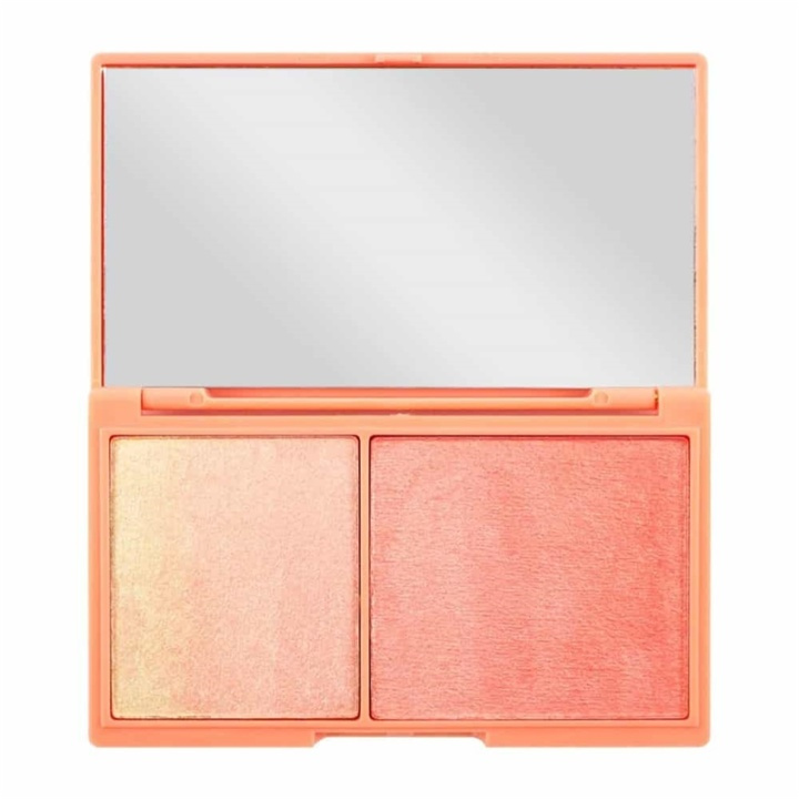 Makeup Revolution I Heart Revolution Peach and Glow Mini Chocolate Duo in the group BEAUTY & HEALTH / Makeup / Facial makeup / Contour/Highlight at TP E-commerce Nordic AB (A11947)