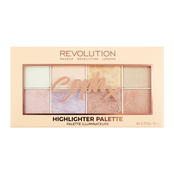 Makeup Revolution Soph X Highlighter Palette in the group BEAUTY & HEALTH / Makeup / Facial makeup / Contour/Highlight at TP E-commerce Nordic AB (A12030)
