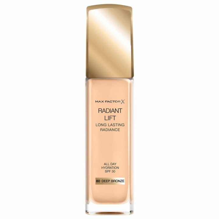 Max Factor Radiant Lift Foundation 30ml - 80 Deep Bronze in the group BEAUTY & HEALTH / Makeup / Facial makeup / Foundation at TP E-commerce Nordic AB (A12115)