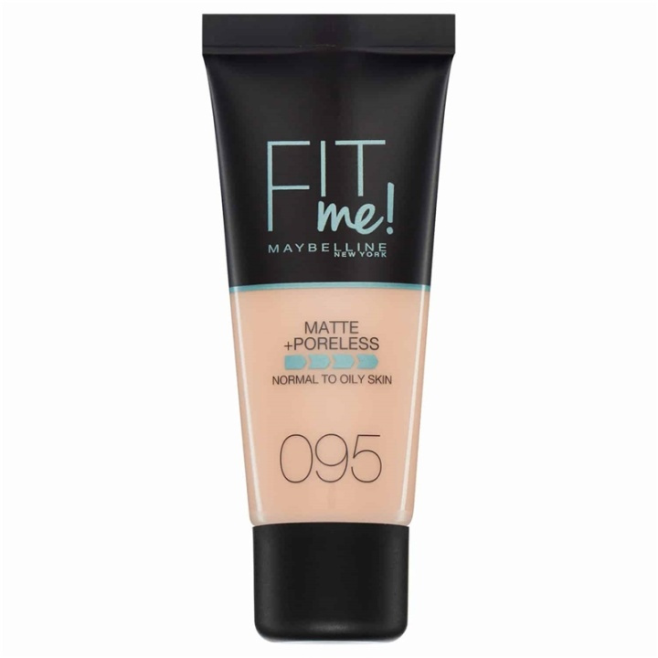 Maybelline Fit Me Matte + Poreless Foundation - 095 Fair Porcelain in the group BEAUTY & HEALTH / Makeup / Facial makeup / Foundation at TP E-commerce Nordic AB (A12133)