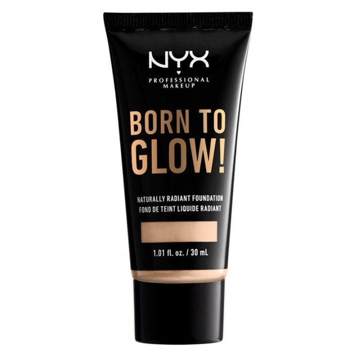 NYX Born To Glow Naturally Radiant Foundation 30ml - Light Ivory in the group BEAUTY & HEALTH / Makeup / Facial makeup / Foundation at TP E-commerce Nordic AB (A12350)
