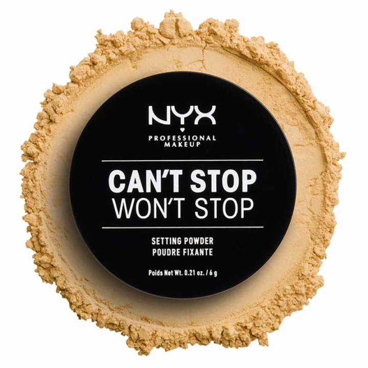 NYX PROF. MAKEUP Cant Stop Wont Stop Setting Powder - Banana in the group BEAUTY & HEALTH / Makeup / Facial makeup / Powders at TP E-commerce Nordic AB (A12361)