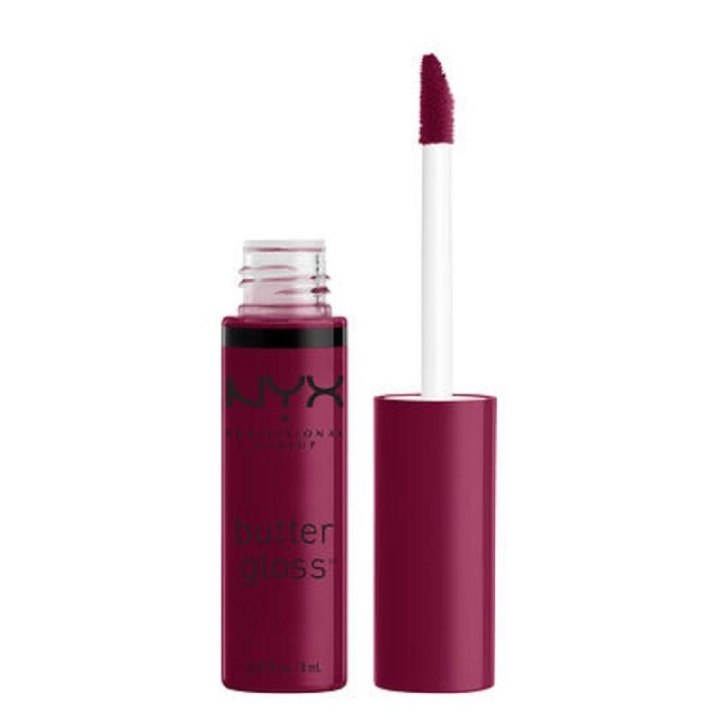 NYX PROF. MAKEUP Butter Lip Gloss - Cranberry Pie in the group BEAUTY & HEALTH / Makeup / Lips / Lipp gloss at TP E-commerce Nordic AB (A12394)